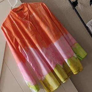 MELAROSA ITALY..HAND DYED TUNIC..